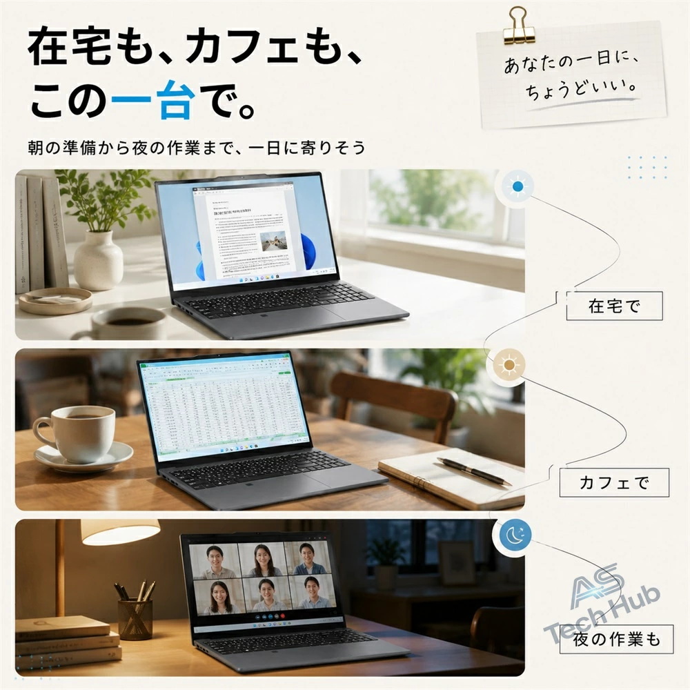 在宅ワークに！初心者向け設定済 最新Windows11 ノートパソコン 163