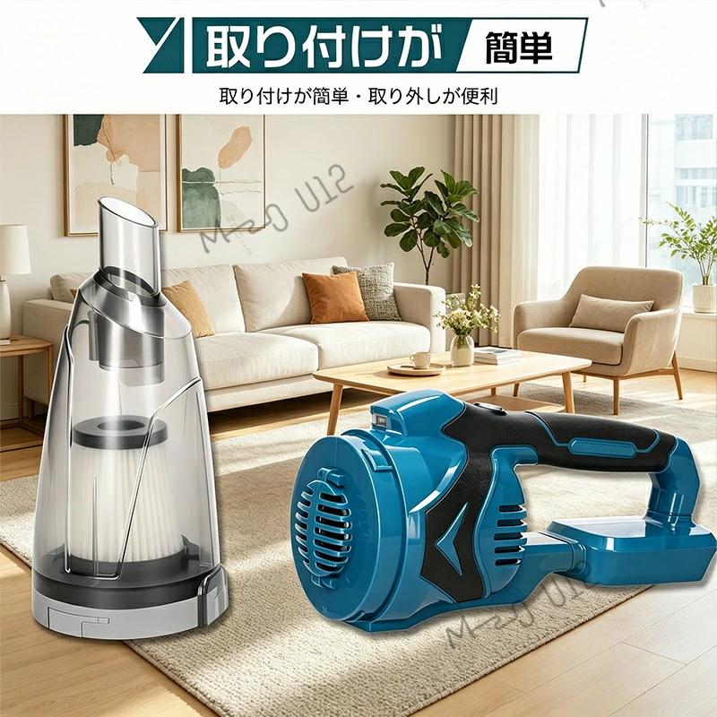コードレス掃除機 48000Pa 強力吸引 軽量 自立式 3way 乾湿両用 掃除機