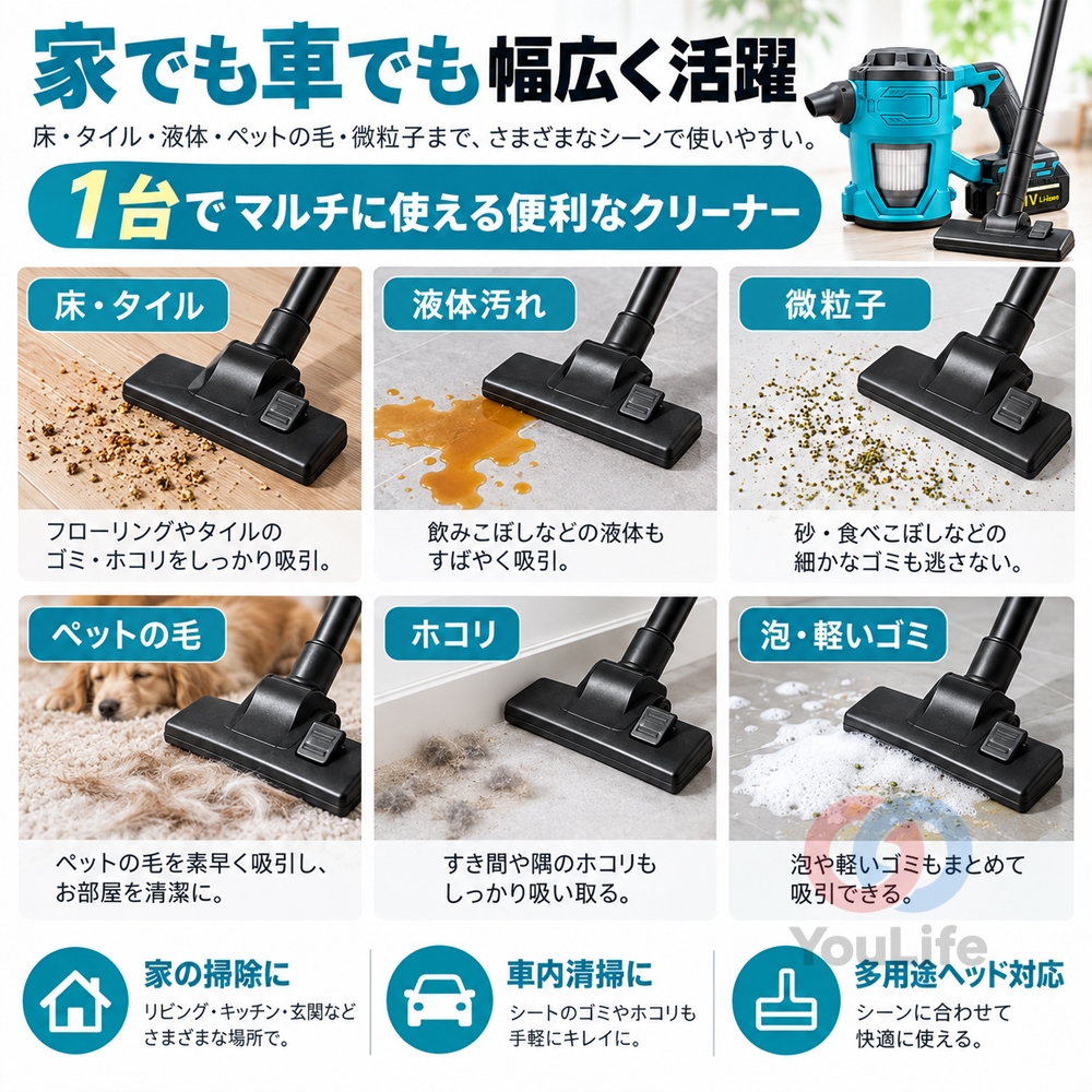 掃除機 業務用 強力吸引 50000PA リンサークリーナー マキタ互換