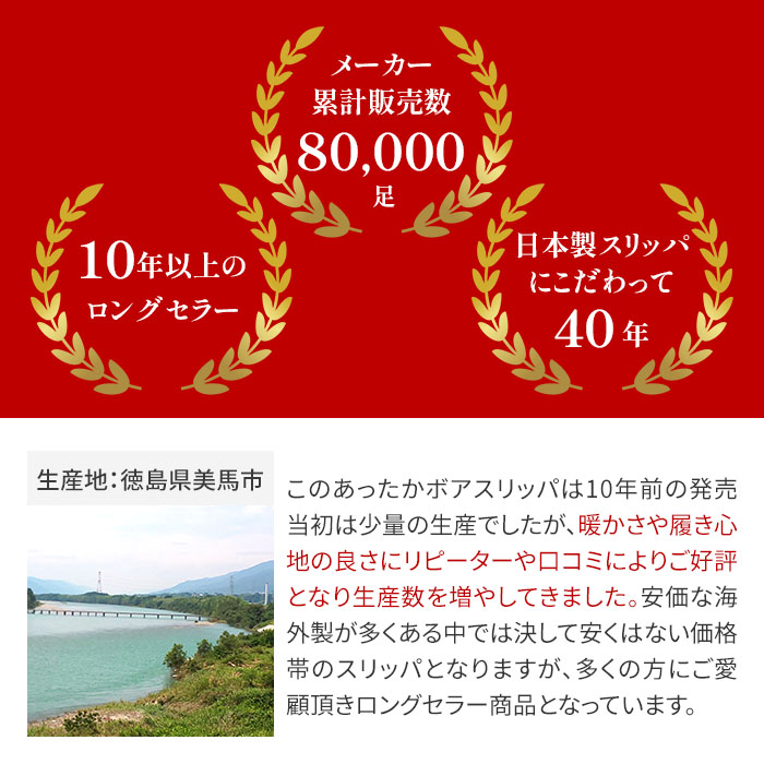 ルームシューズ 冬用 洗える ボアスリッパ あ...の詳細画像1