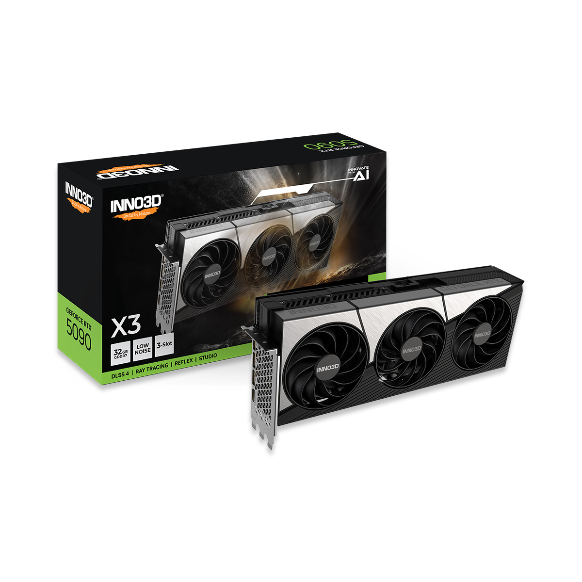 INNO3D GeForce RTX 5090 X3 N50903-32D7-17593928 �V�i���J�� ���[�J�[�ۏ�2�N