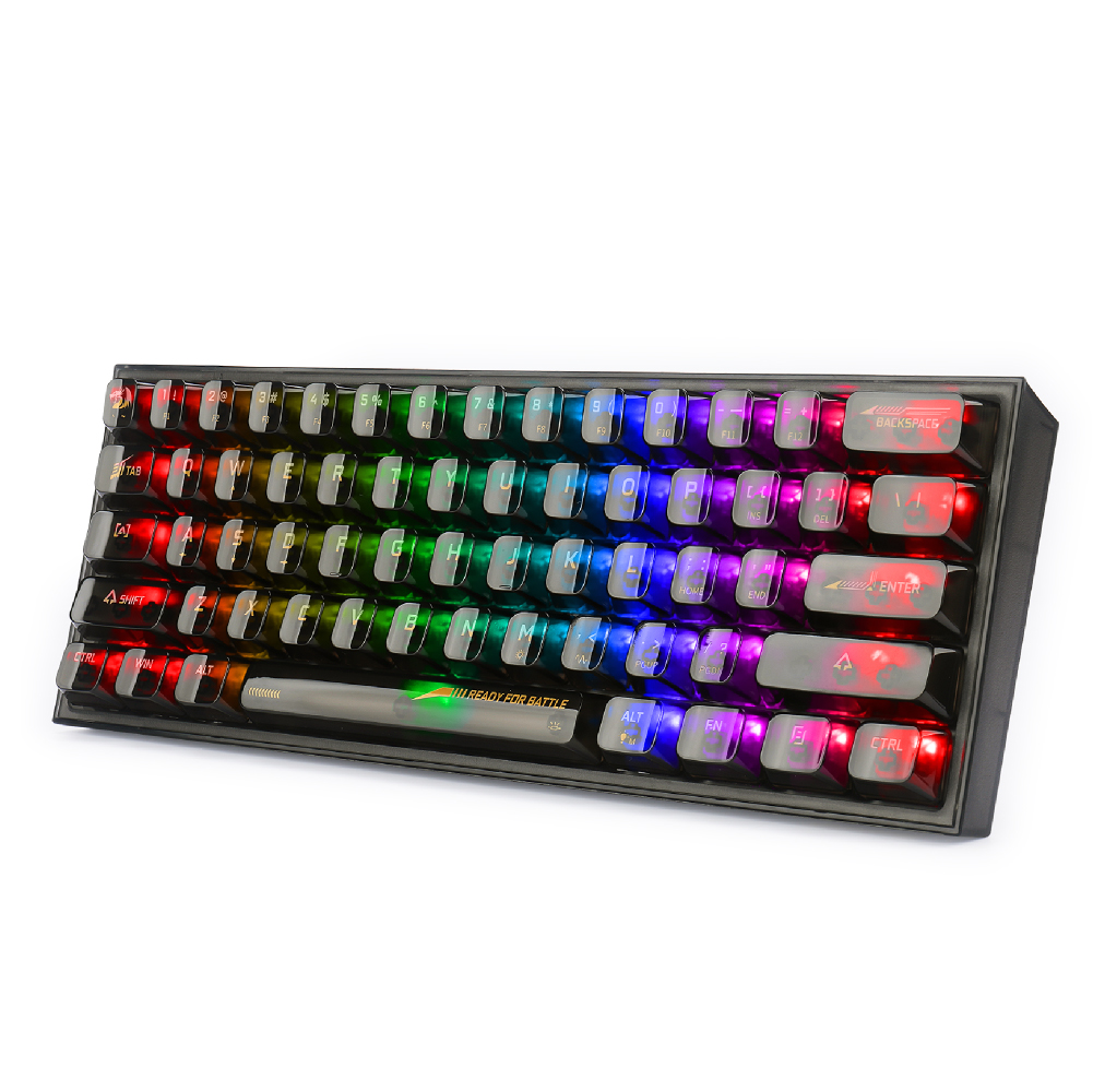 REDRAGON K617CTB-RGB �p��z�� 61�L�[ �N���A���J�j�J���L�[�{�[�h �C�O��