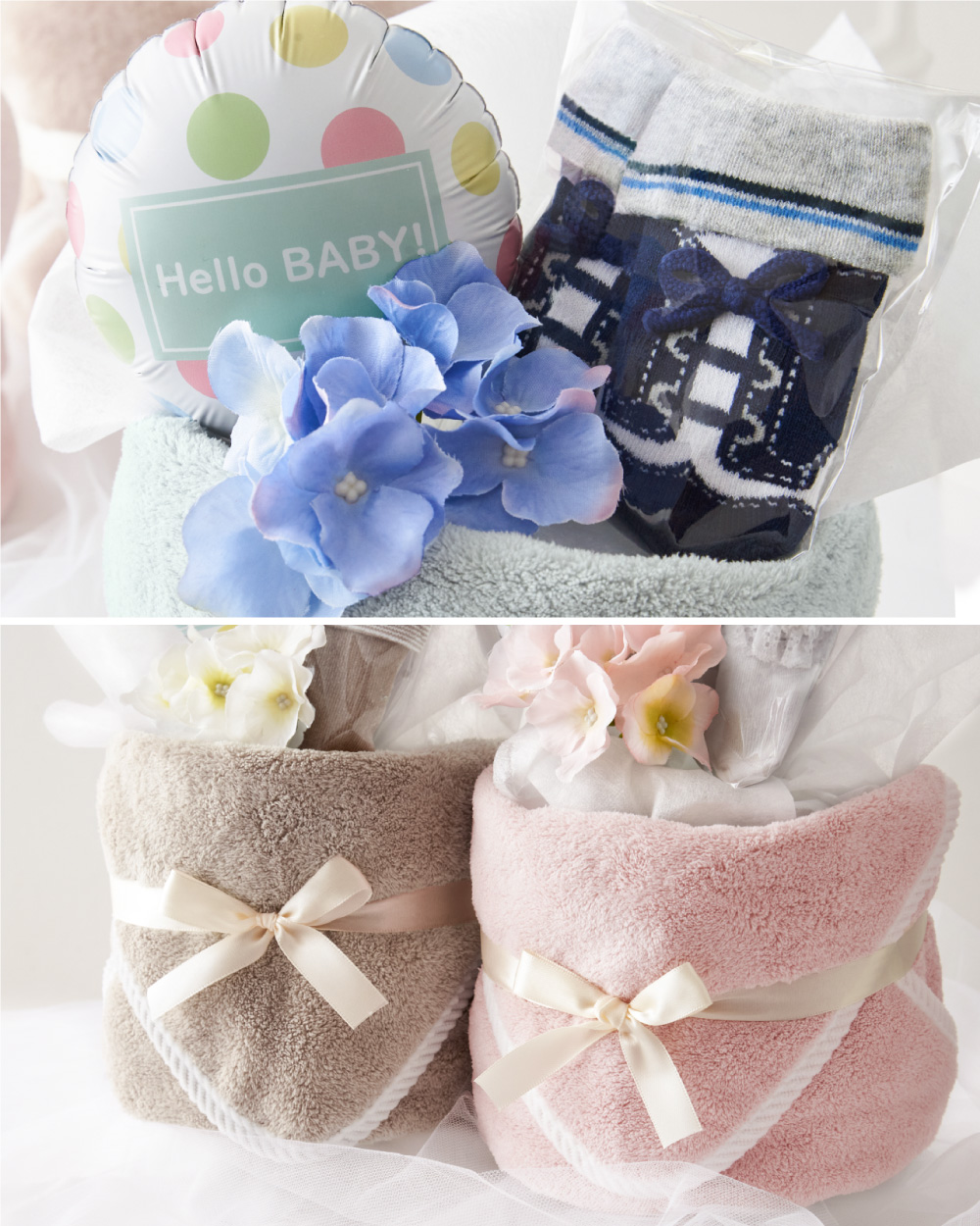 おむつケーキ 出産祝い 女の子 男の子 かわいい おしゃれ ギフト 出産祝い 名入れ 刺繍 オムツ ベビーグッズ タオル ソックス プポン poupon regalo | regalo（パーティグッズ） | 02
