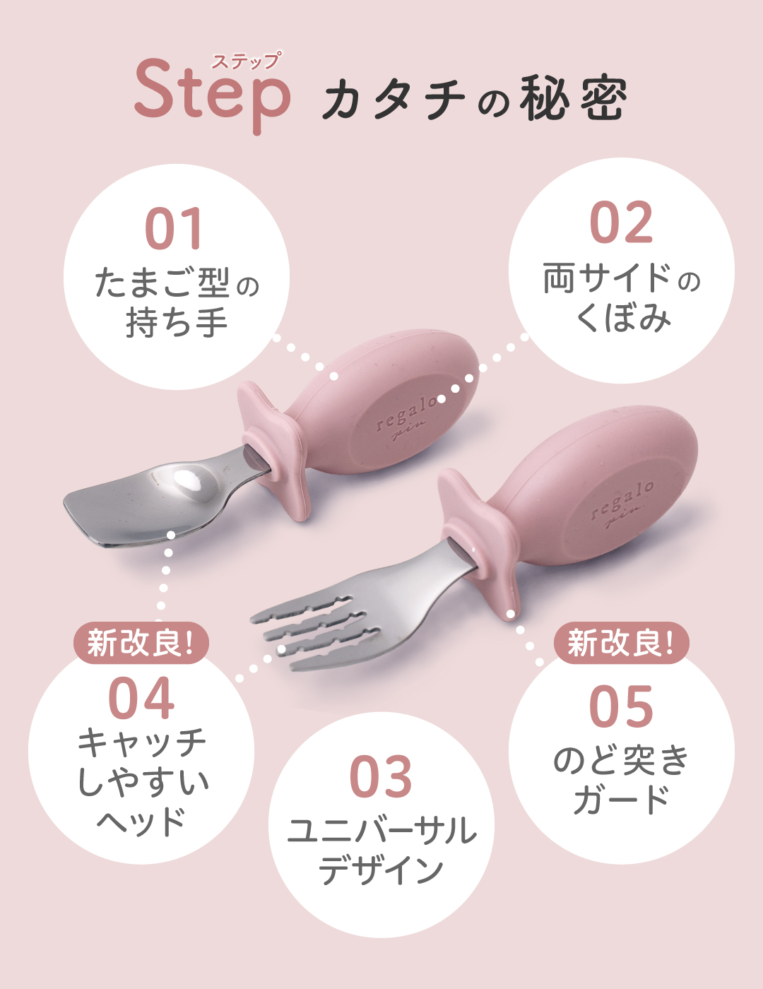 離乳食 ベビー カトラリー スプーン フォーク セット ケース付き のど