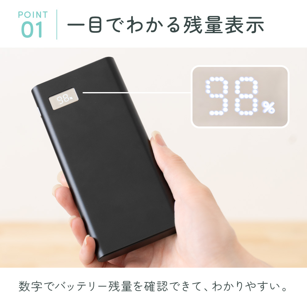 モバイルバッテリー 10000mAh ベビーカーファンシート 【エアリート