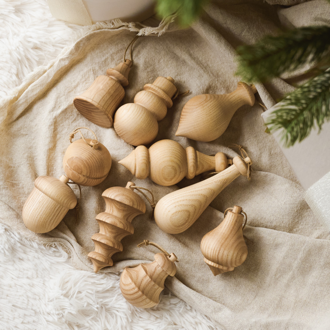 オーナメント クリスマス 【10個セット】 木製 おしゃれ 北欧