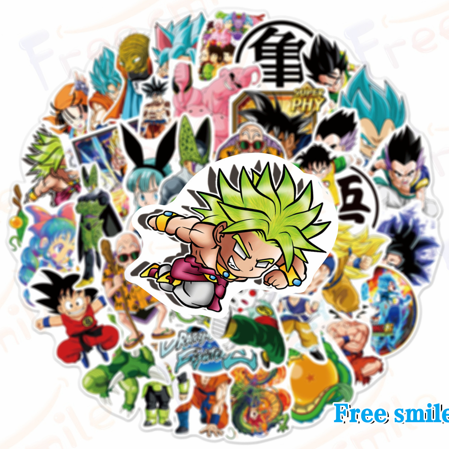 50枚 ステッカー Dragon Ball ドラゴンボール 防水 耐水 シール