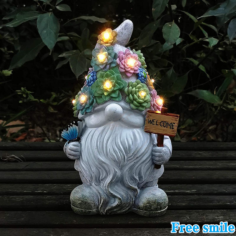 ガーデニングオブジェ ソーラーライト ガーデンオーナメント 大地の妖精　長い顎鬚 ソーラー充電式 置物 防水 芝生 玄関先 庭 ガーデン ベランダ |  | 26
