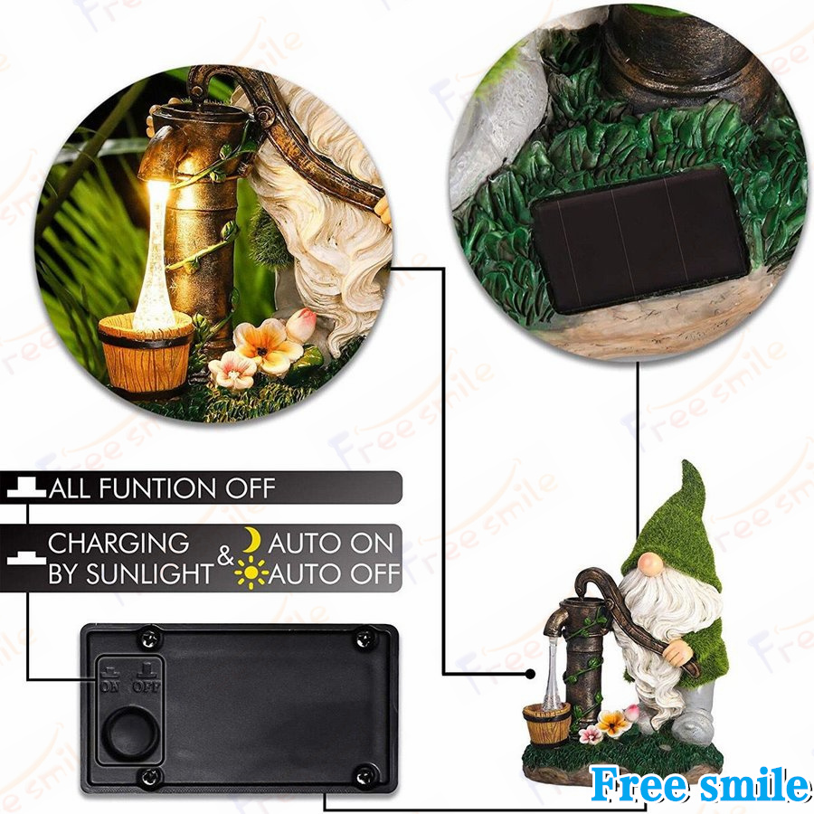 ガーデニングオブジェ ソーラーライト ガーデンオーナメント 大地の妖精　長い顎鬚 ソーラー充電式 置物 防水 芝生 玄関先 庭 ガーデン ベランダ |  | 22