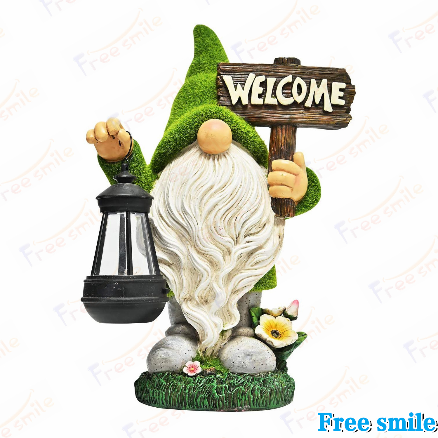 ガーデニングオブジェ ソーラーライト ガーデンオーナメント 大地の妖精　長い顎鬚 ソーラー充電式 置物 防水 芝生 玄関先 庭 ガーデン ベランダ |  | 08