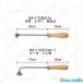 焼きごて 3cm 4cm 5cm 6cm オーダーメイド可能 焼印専用ページ 銅製 製菓用焼印 ゴテ 取り換え可能 キッチン BBQツール ウッド/レザー用 手作り 関連画像4