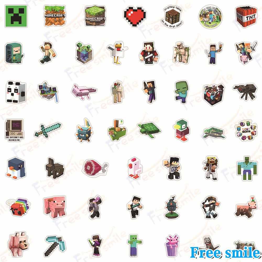 マインクラフト 50枚 シール ペーパー手帳 ...の詳細画像2