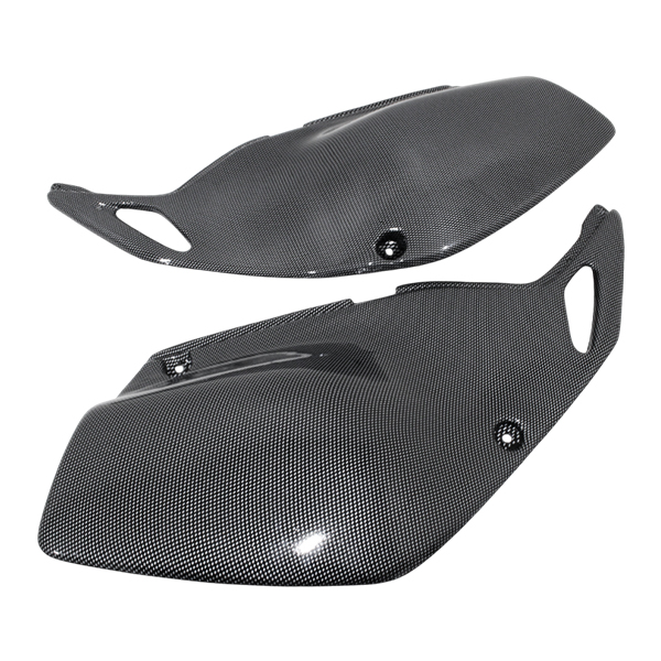 新品 KLX250 Dトラッカー 01-07 カーボン調 サイドカバー 250SB パネル