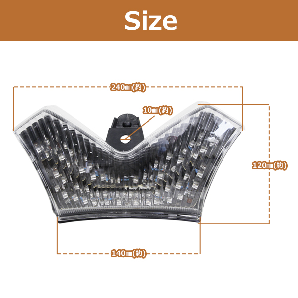 ZZR1400 A6F/A7F C8F/C9F/C9F/CAF/CBF ZX-14R ECF/EDF/EDF/EEF/EFF LED