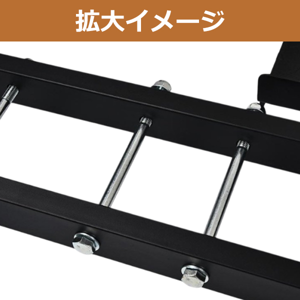 ヒッチキャリア バイク キャリア 耐荷重226kg ラダーレール 付属 オフロード モトクロス ヒッチメンバー用 バイクの画像