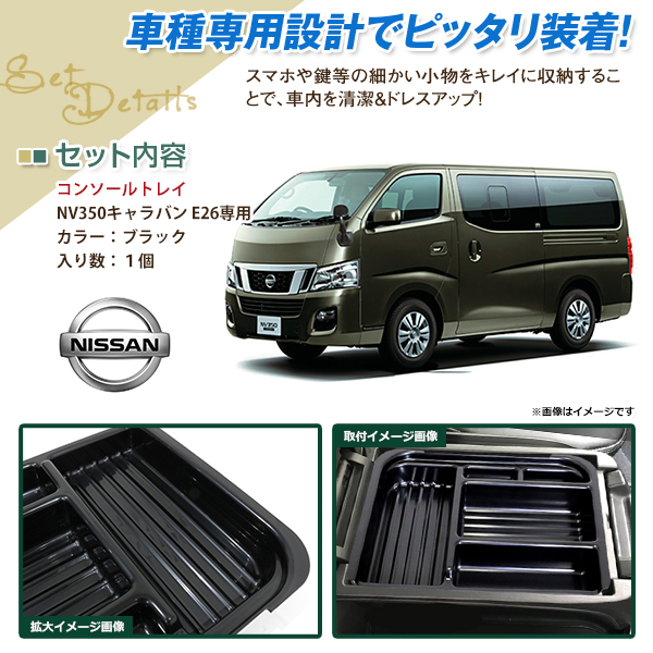 新型キャラバンGRANDプレミアムGX純正センターコンソールボックス