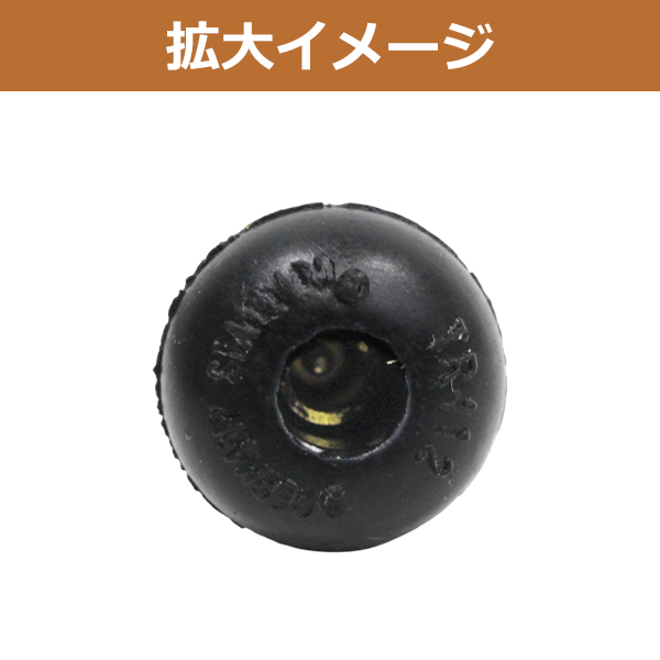 エアバルブ キャップ付き TR412 1個 ゴ...の詳細画像4