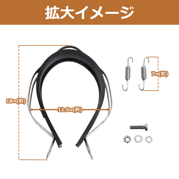 アクラポビッチ 風 サイレンサー ショート φ60.5 ドライカーボン