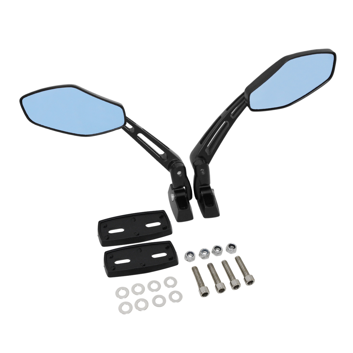 NS-1 NSR50/NSR80 ショート ミラー ミニ 左右セット 正ネジ10mm バック
