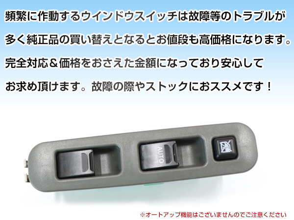 スズキ KEi(3ドア用) HN21S パワーウィンドウスイッチ 7ピン PW