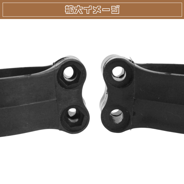 フロント フォークガード ガイド KLX250 KDX200 Dトラッカー 250SB 黒