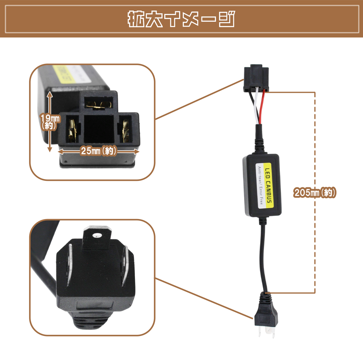 LED ファイバー イカリング ヘッドライト 7インチ 丸型 1個 エンジェル