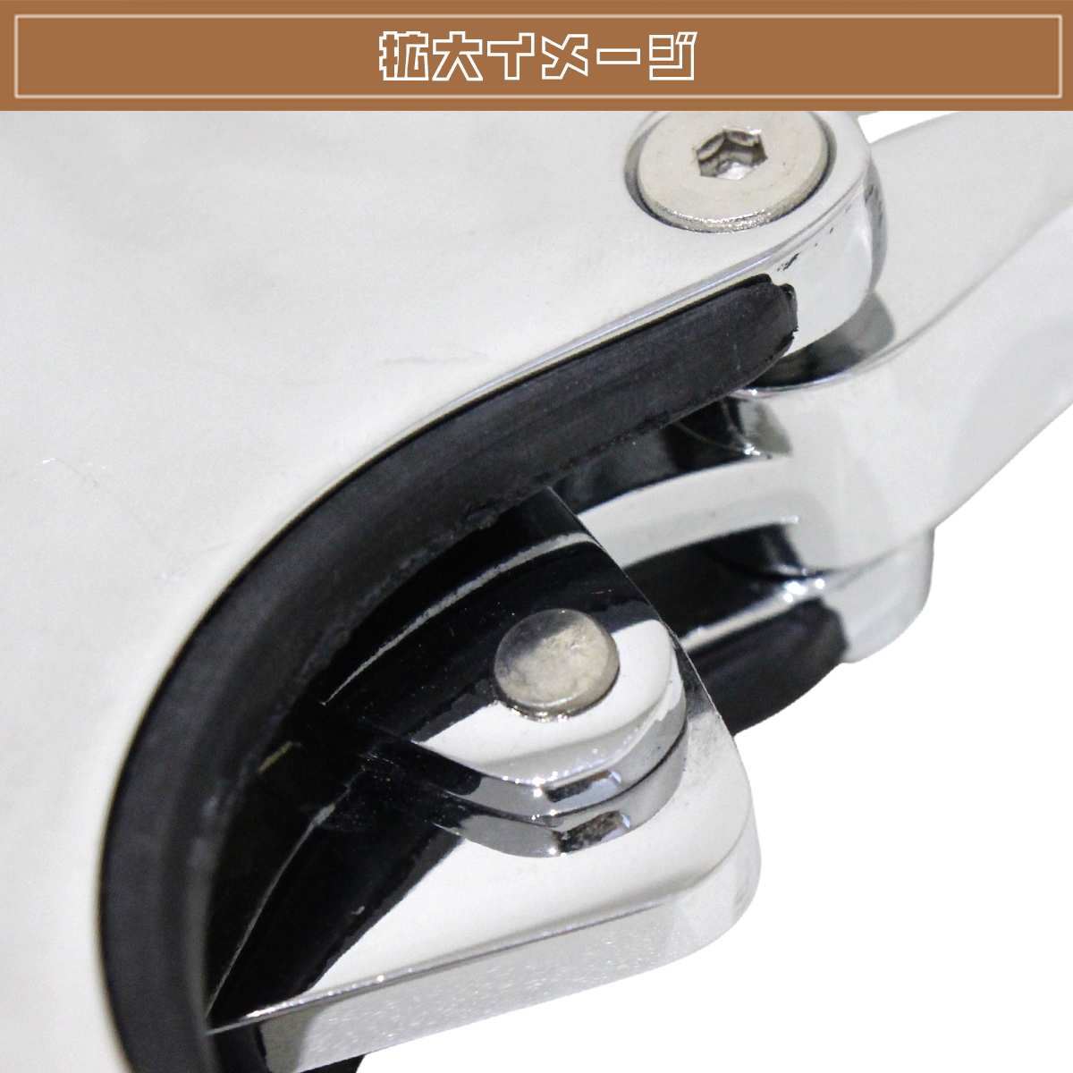 ハーレー フォーククランプ 4個 メッキ 49mm デタッチャブルクランプ