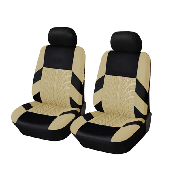 シートカバー 立体デザイン ダイハツ エッセ L245S ベージュ 2席セット