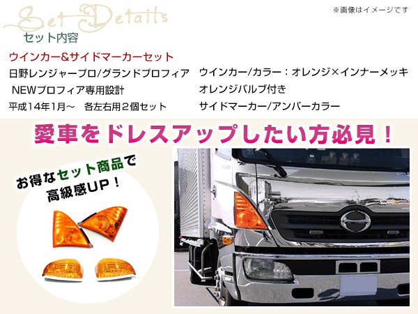 レンジャープロ NEW プロフィア ウインカー ドア サイドマーカー