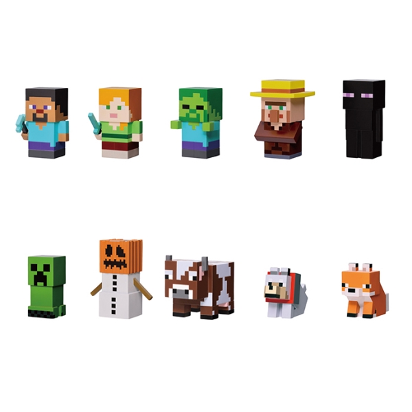 エンスカイ MINECRAFT マインクラフト ソフビパペットマスコット 指