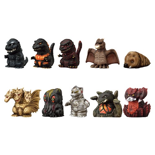 エンスカイ ゴジラ ソフビパペットマスコット 指人形 1BOX=10