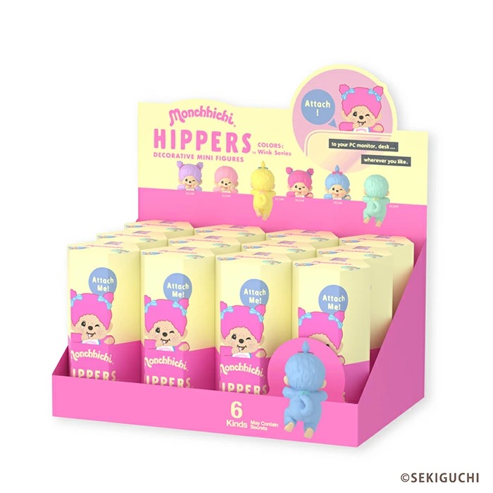 モンチッチ HIPPERS ヒッパーズ COLORS 4個セット 12個セット=1BOX] HIPPERS Monchhichi COLORS:Wink Series ヒッパーズ