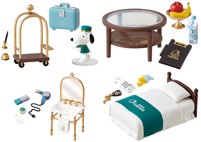 トレーディングフィギュア　全8種セット 「SNOOPY’S HOTEL LIFE」 リーメント スヌーピー SNOOPY'S HOTEL LIFE スヌーピーズ