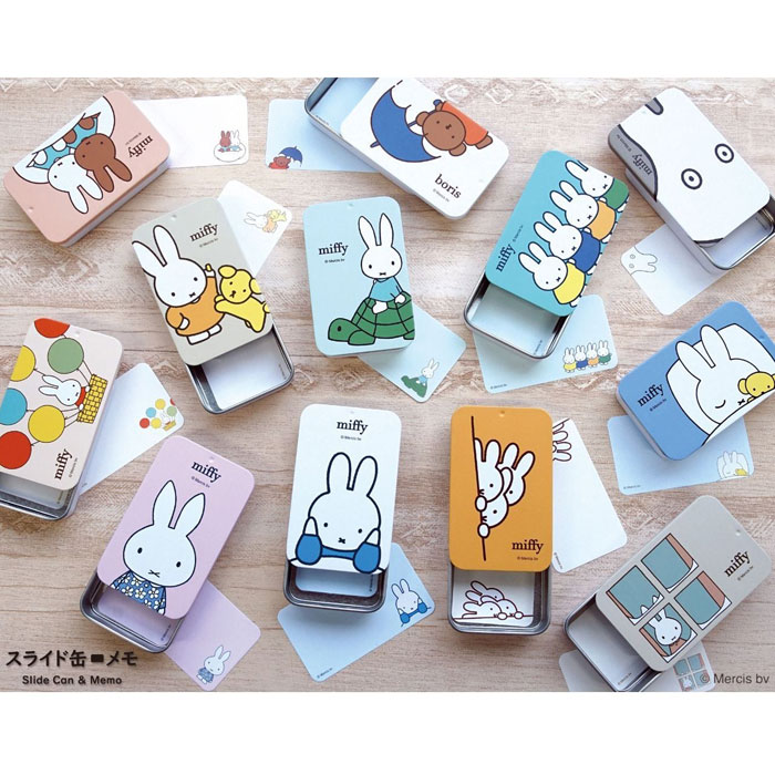 miffy ミッフィー スライド缶メモ EB307 全12種類セットフル