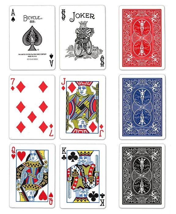 トランプカード バイスクル ライダーバック ポーカーサイズ 黒