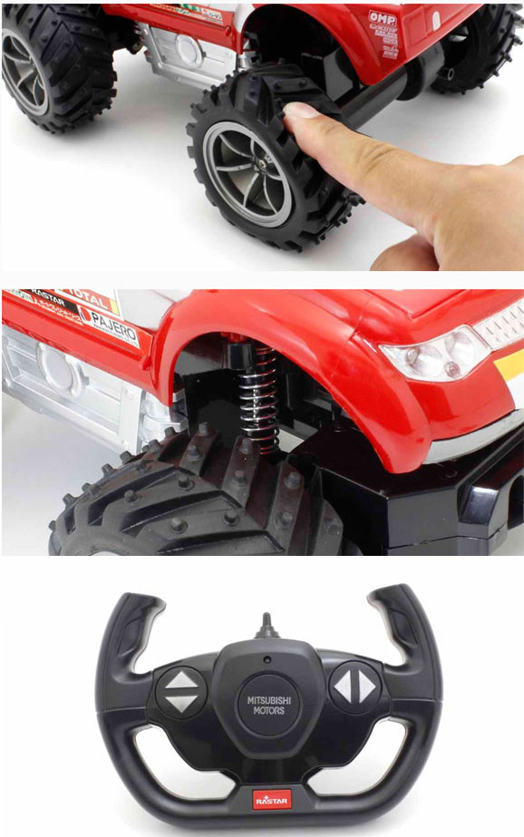 RASTAR ラジコンカー 1/18 ダカールラリー パジェロ エボリューション