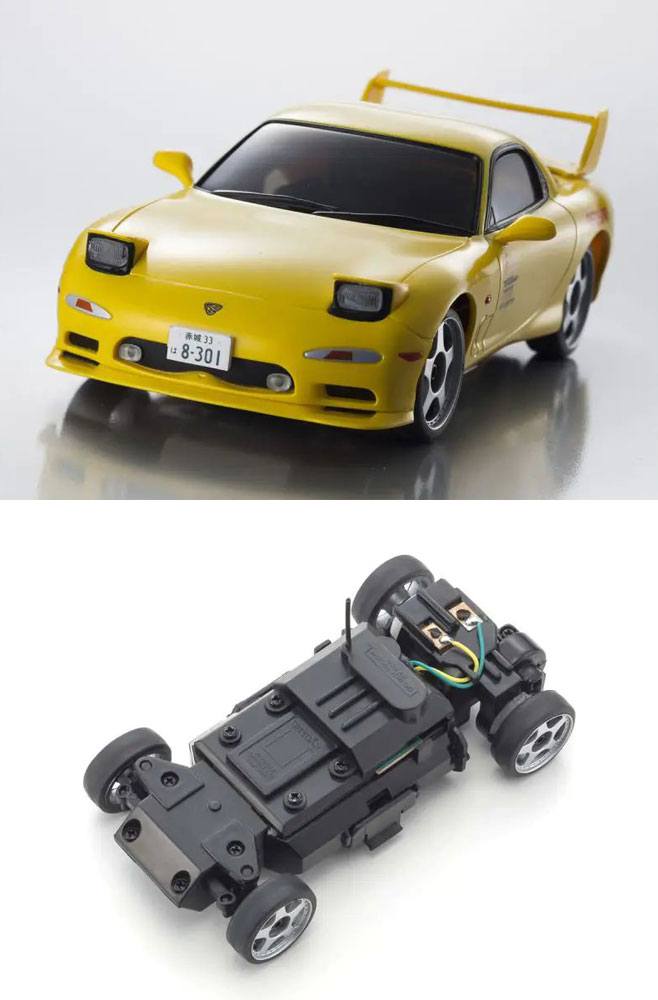 ラジコンカー RC ファーストミニッツ 頭文字D マツダ RX-7 FD3S ヘッド