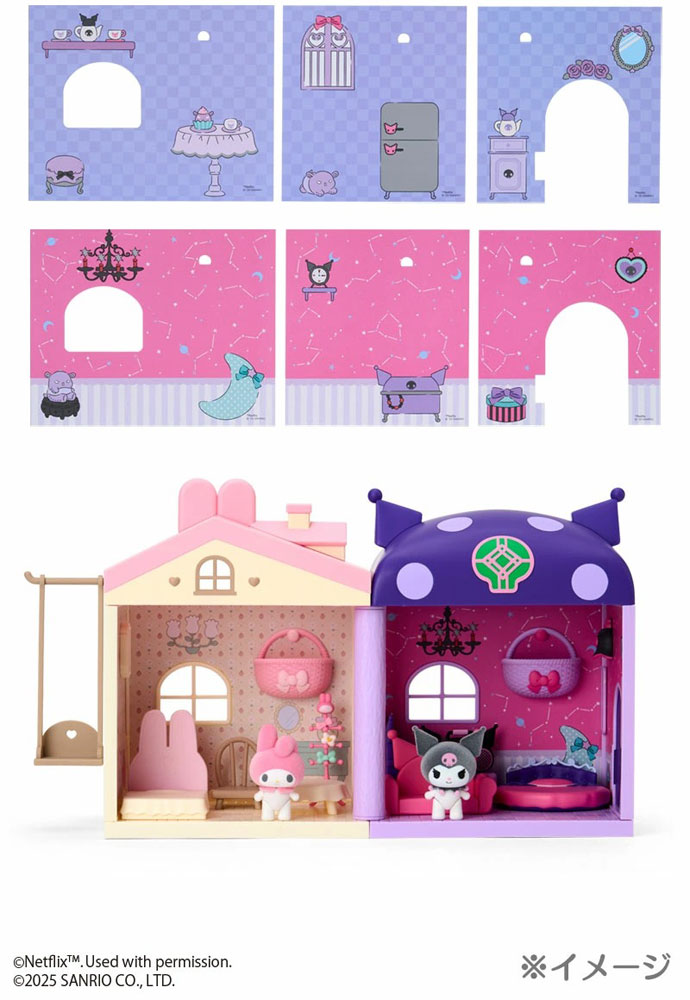 ★新品未開封 マイメロディ クロミ ドールハウス Netflix 2点セット マイメロディ マイメロ ドールハウス Netflix My Melody & Kuromi