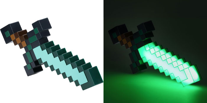 マインクラフト Minecraft ダイヤモンドの剣ルームライト : ユウセイ堂