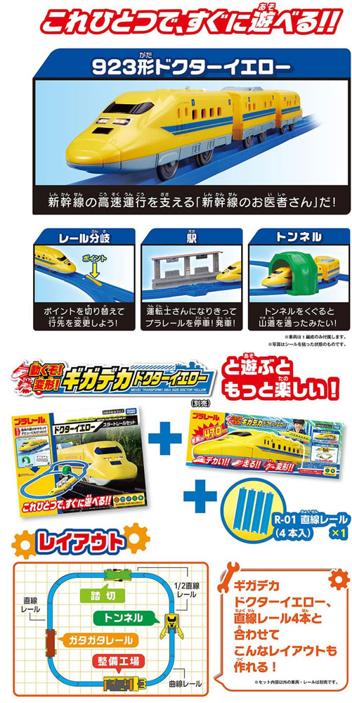 プラレール ドクターイエロー スタートレールセットの説明 - 通販