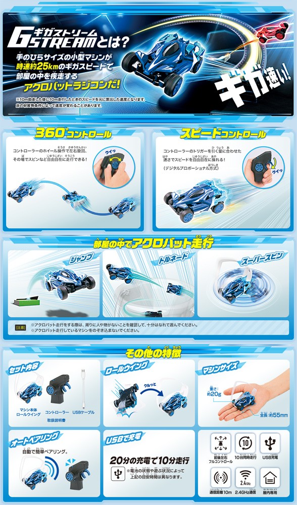 ギガストリーム GS-04 アクロバットセット ラジコンカー 4904810148524