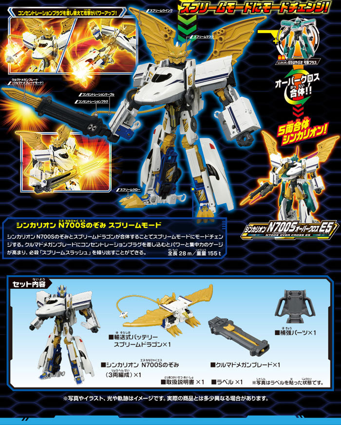 プラレール DXS シンカリオン N700S 新幹線のぞみをモチーフにした「プラレール DXS シンカリオン