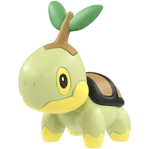 ポケモン　モンコレ　初期　うたたね　ナエトル　クリアカラー ポケットモンスター モンコレ MS-55 ナエトル 4904810187493