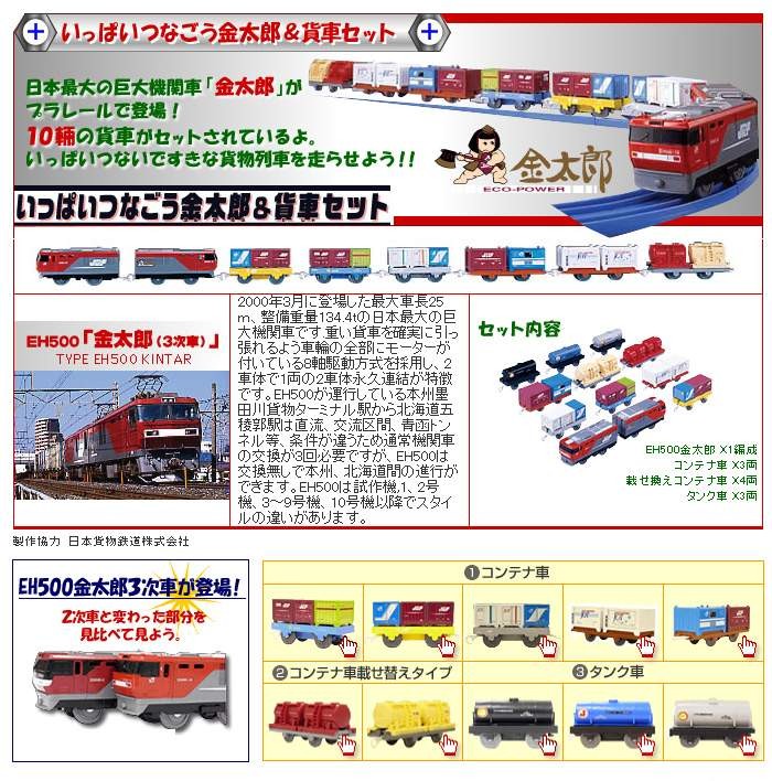 プラレール いっぱいつなごう金太郎&貨車セット : 4904810642602 : ユウセイ堂2号店 ヤフーショッピング店 - 通販 -  Yahoo!ショッピング