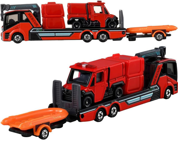 トミカ No.132 モリタ 小型オフロード消防車 レッドレディバグ ＆ 搬送