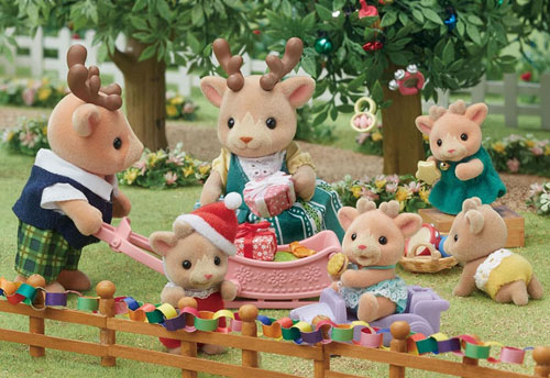 シルバニアファミリー 人形 トナカイファミリー FS-44 4体セット