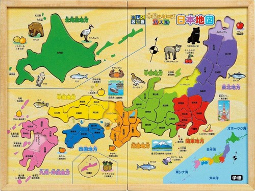 日本地図　木製パズル 木製知育パズル | 日本地図 - インクルム公式オンラインショップ
