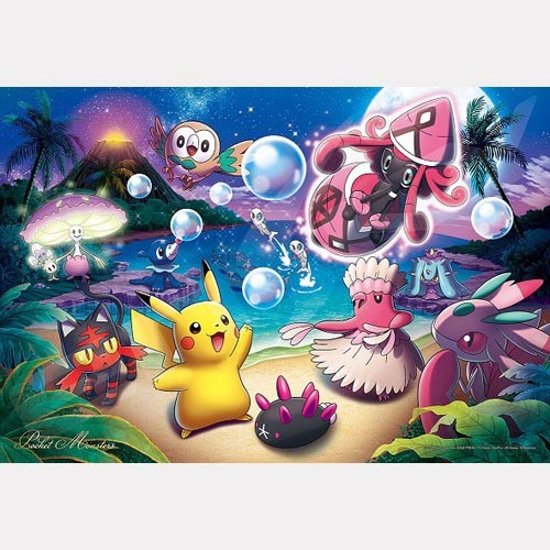 【あかいやま】　ジグソーパズル ジグソーパズル 108ラージピース ポケットモンスター Akala Moonlight