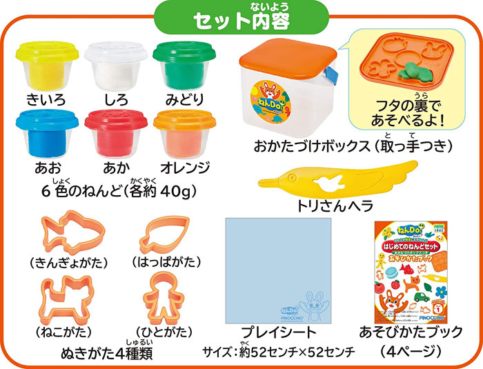 訳あり【新品】すけるくんねんどセット　4種類7セット ねんDo！はじめてのねんどセット おかたづけボックスつき