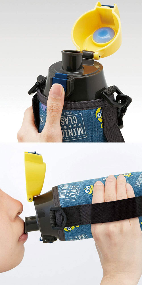ミニオン ボトルカバー付 ロック付ワンプッシュダイレクトボトル 990ml